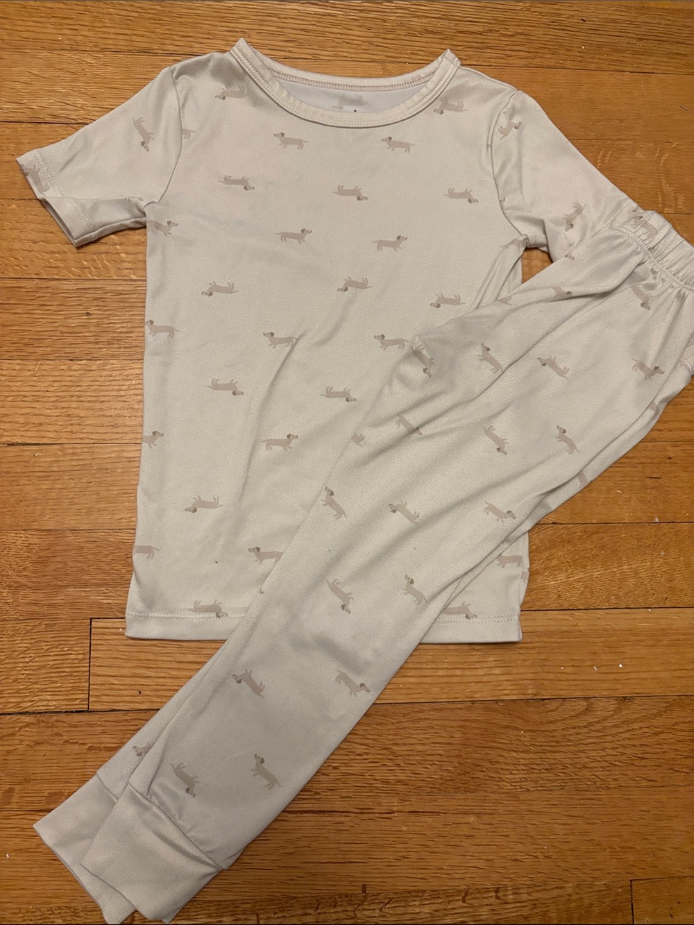 4T Pajama Set with Dachshund Print